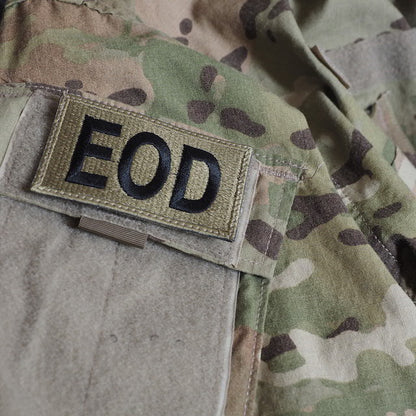 Military Patch（ミリタリーパッチ）EOD パッチ スパイスブラウン OCP [フック付き]