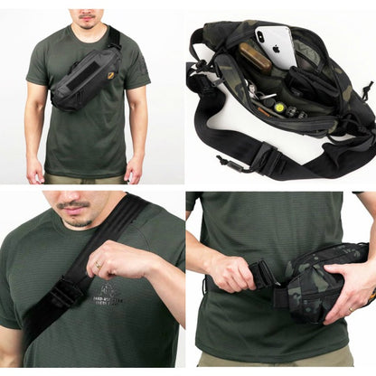 MAGFORCE（マグフォース）City Traveler Waistpack M Black (PVCコーティング) [MF-3313][シティートラベラーウエストパック M]