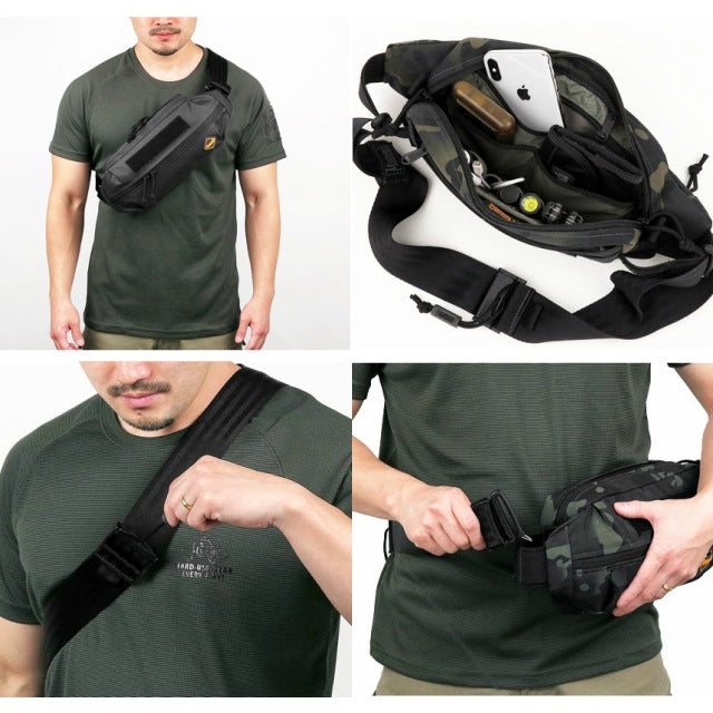 MAGFORCE（マグフォース）City Traveler Waistpack M Black CAMO [MF-3313][シティートラベラーウエストパック M]