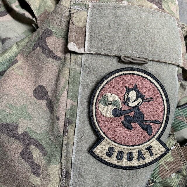Military Patch（ミリタリーパッチ）SOCAT フィリックス スパイスブラウン OCP [フック付き]【レターパックプラス対応】【レターパックライト対応】