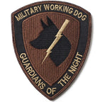 Military Patch（ミリタリーパッチ）シールド型 MILITARY WORKING DOG スパイスブラウン OCP [フック付き]【レターパックプラス対応】【レターパックライト対応】