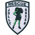 Military Patch 33RD JOLLY GREEN Lady Shield Type [With Hook] [Compatible with Letter Pack Plus] [Compatible with Letter Pack Light]