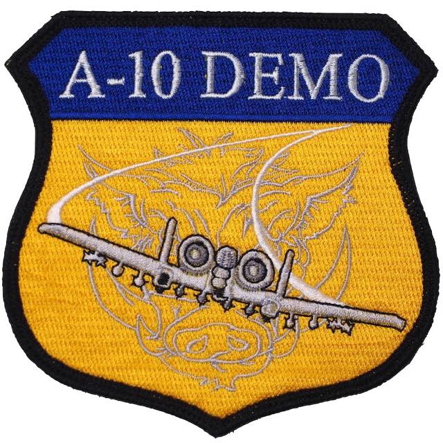 Military Patch A-10 DEMO [with hook] [Letter Pack Plus compatible] [Letter Pack Light compatible]