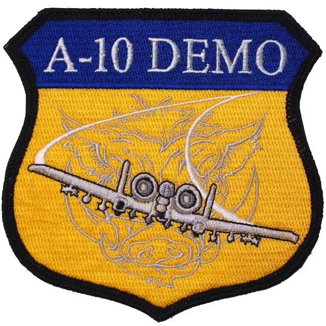 Military Patch（ミリタリーパッチ）A-10 DEMO [フック付き]【レターパックプラス対応】【レターパックライト対応】 (Copy)