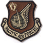 Military Patch（ミリタリーパッチ）PACIFIC AIR FORCE パッチ フットプリント OCP スパイスブラウン [日本製] [フック付き]
