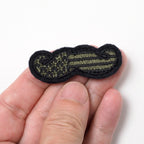 Military Patch（ミリタリーパッチ）米国旗 ヒゲ ミニ パッチ [2種] [フック付き]【レターパックプラス対応】【レターパックライト対応】