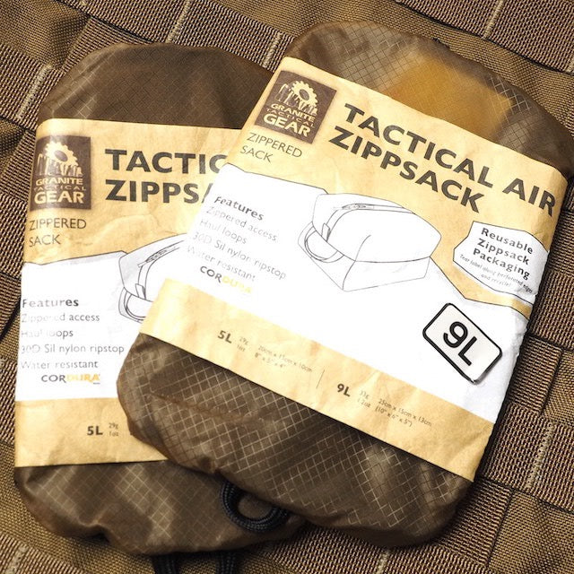 Granite Tactical Gear（グラナイトタクティカルギア）Tactical Air Zippsack 5L [Coyote][ジップサック]【レターパックプラス対応】【レターパックライト対応】