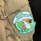Military Patch（ミリタリーパッチ）KCCO ジョリーグリーン アメリカンフラッグマスク フルカラー [フック付き]【レターパックプラス対応】【レターパックライト対応】