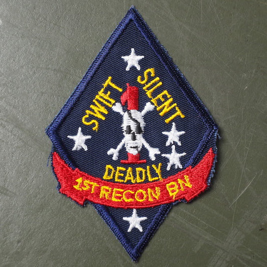 Military Patch 1ST RECON BN [USMC] [Letter Pack Plus compatible] [Letter Pack Light compatible]