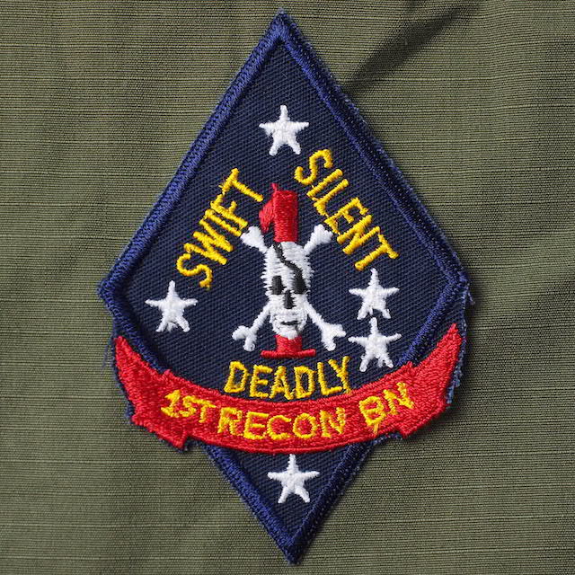 Military Patch（ミリタリーパッチ）1ST RECON BN [USMC]【レターパックプラス対応】【レターパックライト対応】
