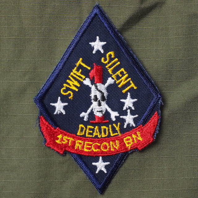 Military Patch 1ST RECON BN [USMC] [Letter Pack Plus compatible] [Letter Pack Light compatible]