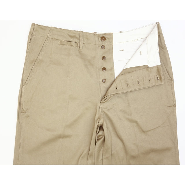 SESSLER Chino Khaki Pants Button Fly 1945 Model Vintage Reprint [Nakata Shoten]