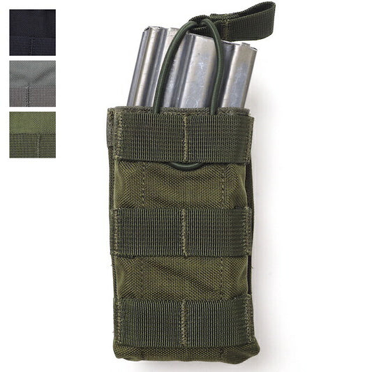 J-TECH 5.56mm Open Top Magazine Pouch Single [Black, Foliage Green, OD]