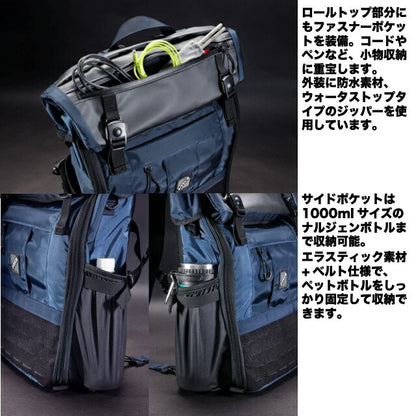 J-TECH Roll Top Square Bag Roll Top Square Bag [2 colors] [Nakata Shoten]
