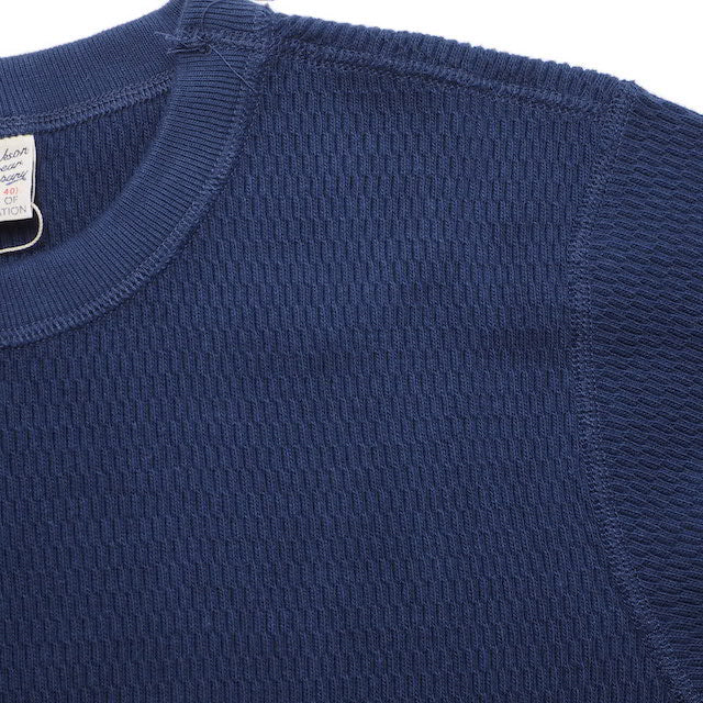 BUZZ RICKSON'S （バズリクソン）Thermal Shirt Long Sleeve Navy サーマル ロングスリーブ シャツ ネイビー [BR63755]