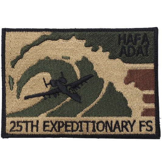 Military Patch（ミリタリーパッチ）25TH EXPEDITIONARY FS [HAFA ADAI] [フック付き]【レターパックプラス対応】【レターパックライト対応】