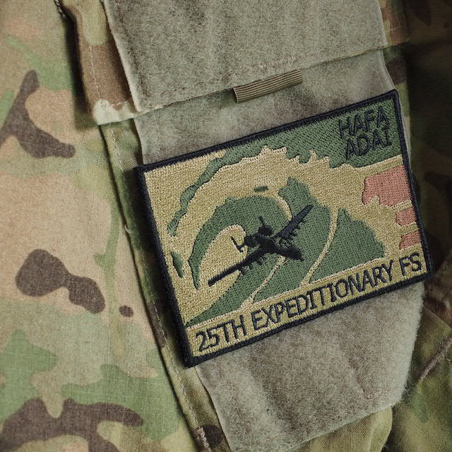 Military Patch（ミリタリーパッチ）25TH EXPEDITIONARY FS [HAFA ADAI] [フック付き]【レターパックプラス対応】【レターパックライト対応】