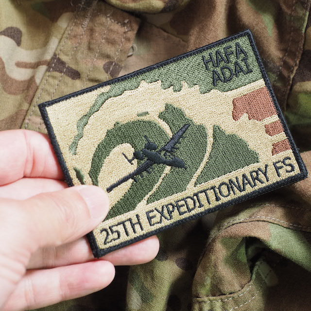Military Patch 25TH EXPEDITIONARY FS [HAFA ADAI] [With hook] [Letter Pack Plus compatible] [Letter Pack Light compatible]