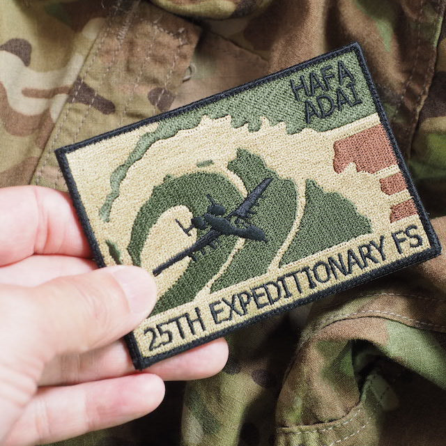 Military Patch（ミリタリーパッチ）25TH EXPEDITIONARY FS [HAFA ADAI] [フック付き]【レターパックプラス対応】【レターパックライト対応】