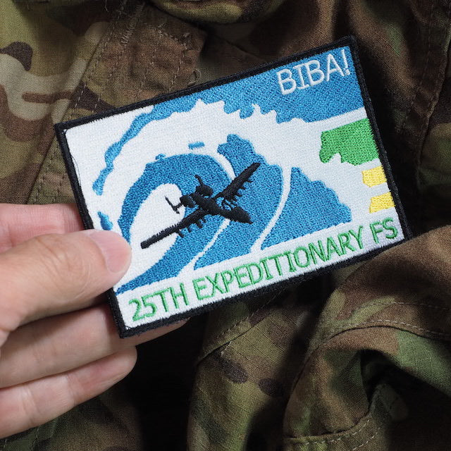Military Patch 25TH EXPEDITIONARY FS [BIBA!] [With hook] [Compatible with Letter Pack Plus] [Compatible with Letter Pack Light]