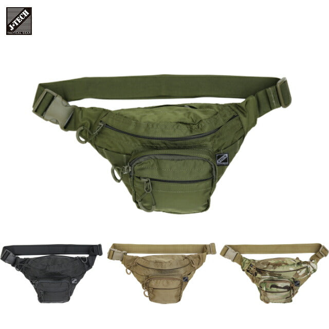 J-TECH TYPE C4-S WAIST BAG Waist pack 420 denier nylon [4 colors] [Nakata Shoten]