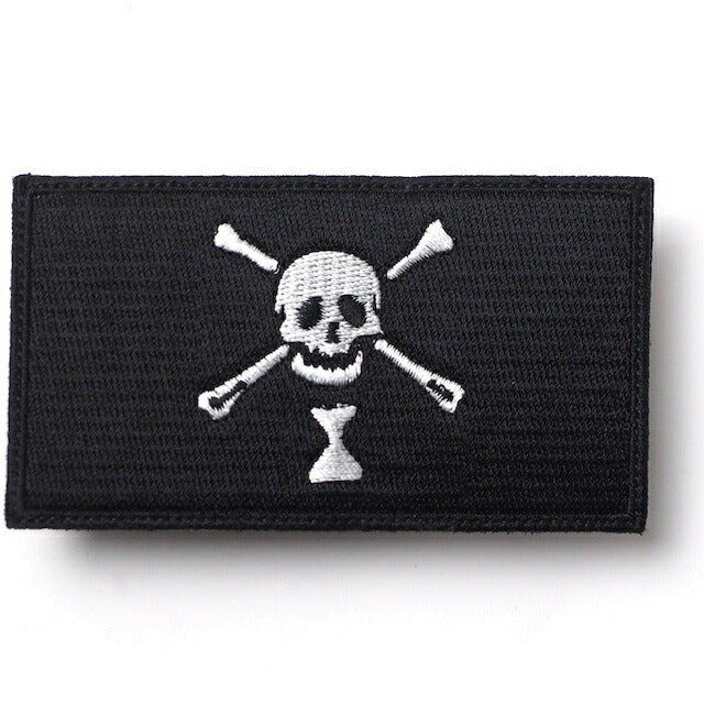 Military Patch（ミリタリーパッチ）Emanuel Wynn Jolly Roger FLAG PATCH エマニュエル ウィン ジョリーロジャー 海賊旗 パッチ [フック付き]【レターパックプラス対応】【レターパックライト対応】