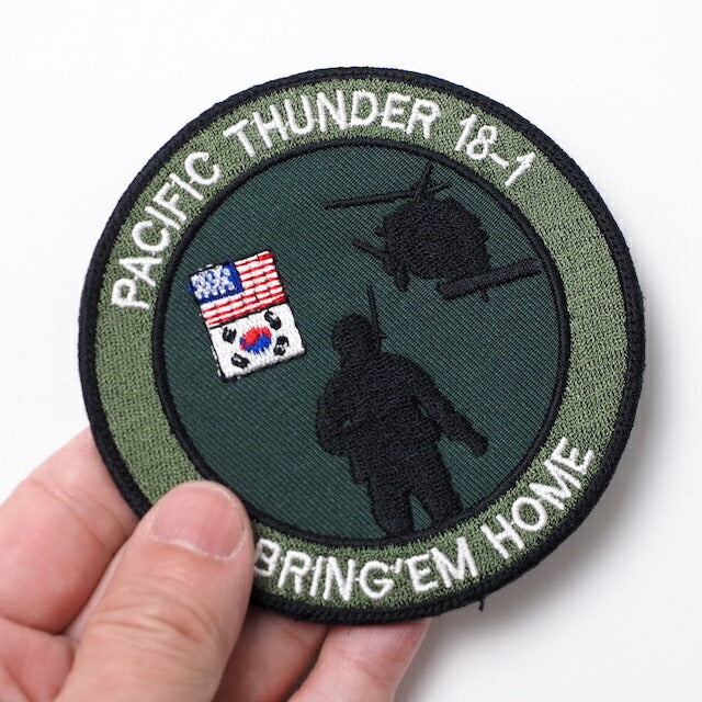 Military Patch（ミリタリーパッチ）PACIFIC THUNDER 18-1 BRING'EM HOME [フック付き]【レターパックプラス対応】【レターパックライト対応】