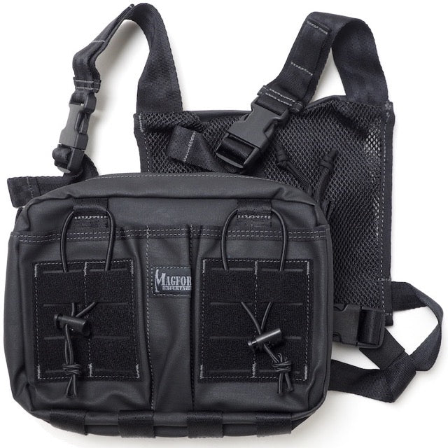 MAGFORCE Entourage Chest Rig Black [MF-3571] [Entourage Chest Rig] [500D Nylon PVC Coating]