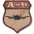 Military Patch（ミリタリーパッチ）A-10 デザート [アラビアバージョン] [フック付き]【レターパックプラス対応】【レターパックライト対応】