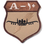Military Patch（ミリタリーパッチ）A-10 デザート [アラビアバージョン] [フック付き]【レターパックプラス対応】【レターパックライト対応】