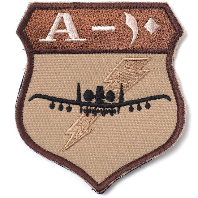 Military Patch（ミリタリーパッチ）A-10 デザート [アラビアバージョン] [フック付き]【レターパックプラス対応】【レターパックライト対応】