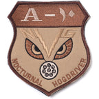 Military Patch（ミリタリーパッチ）NOCTURNAL HOGDRIVER A-10 デザート [アラビアバージョン] [フック付き]【レターパックプラス対応】【レターパックライト対応】