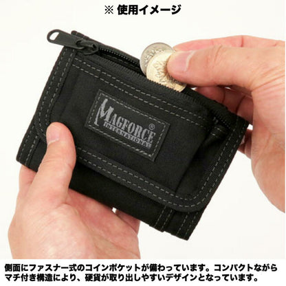MAGFORCE EDC Wallet [MF-0277] [Black Camo] [Letter Pack Plus compatible]