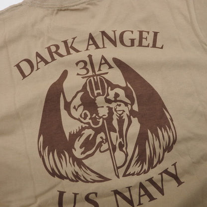Military Style NAVY SEAL TEAM 3 ALPHA PLATOON [DARK ANGEL] Short sleeve T-shirt [2 colors] [Letter Pack Plus compatible]