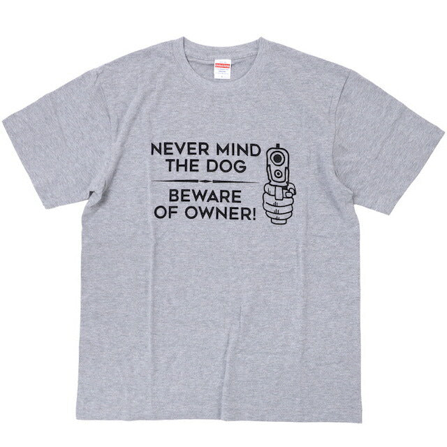 Military Style（ミリタリースタイル）NEVER MIND THE DOG BEWARE OF OWNER！ ショートスリーブ Tシャツ[4色]【レターパックプラス対応】