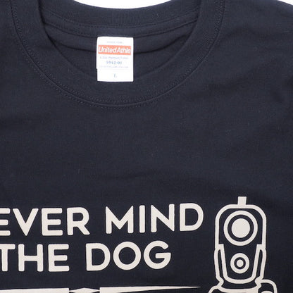 Military Style NEVER MIND THE DOG BEWARE OF OWNER! Short sleeve T-shirt [4 colors] [Letter Pack Plus compatible]