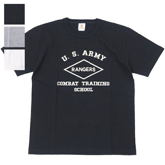 Military Style（ミリタリースタイル）U.S.ARMY RANGERS COMBAT TRAINING SCHOOL レンジャー スクール ショートスリーブ Tシャツ[3色]【レターパックプラス対応】