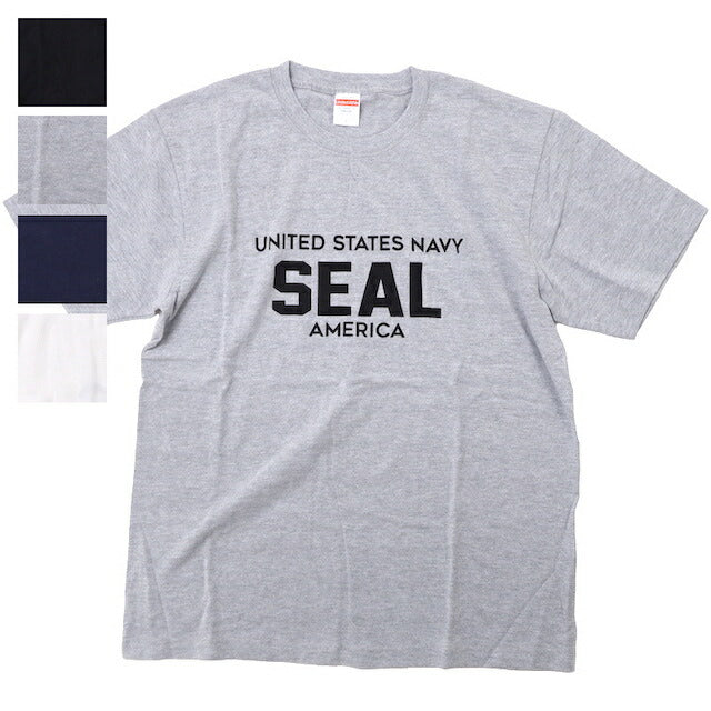 【クリアランスSALE】Military Style（ミリタリースタイル）UNITED STATES NAVY SEAL AMERICA ショートスリーブ Tシャツ[4色]【レターパックプラス対応】