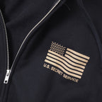 【クリアランスSALE】Military Style（ミリタリースタイル）U.S. SECRET SERVICE POLICE ZIP PARKA シークレットサービス ポリス フルジップ パーカー 10オンス [2色]