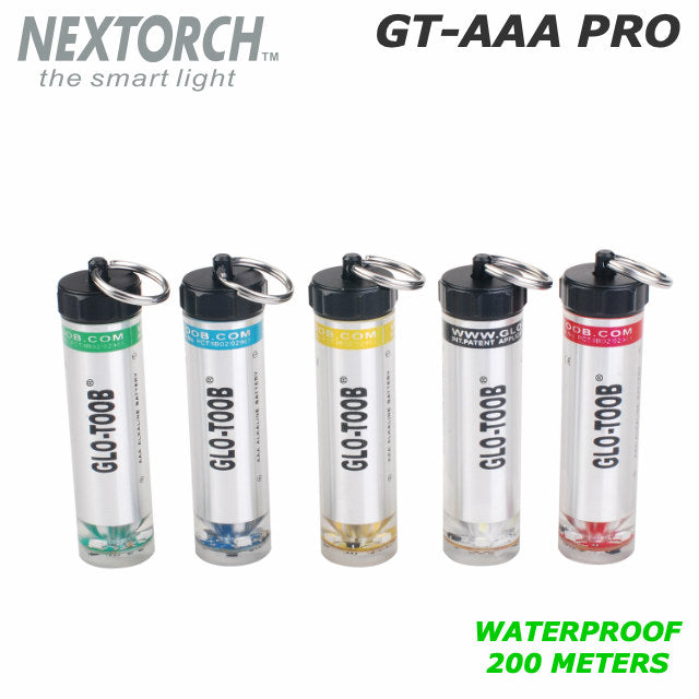 NEXTORCH GLO-TOOB Pro [200M waterproof marker light] [Uses 1 AAA battery] [5 colors] [Letter Pack Plus compatible]