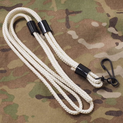 US (U.S. military release product) pistol lanyard White [Letter Pack Plus compatible] [Letter Pack Light compatible]