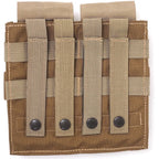 US（米軍放出品）Specter Gear Double Universal Rifle Carbine SMG Mag Pouch [Khaki/Coyote][汎用ダブルマガジンポーチ]【レターパックプラス対応】