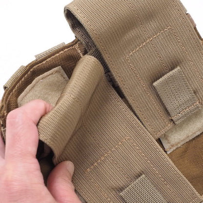 US（米軍放出品）Specter Gear Double Universal Rifle Carbine SMG Mag Pouch [Khaki/Coyote][汎用ダブルマガジンポーチ]【レターパックプラス対応】