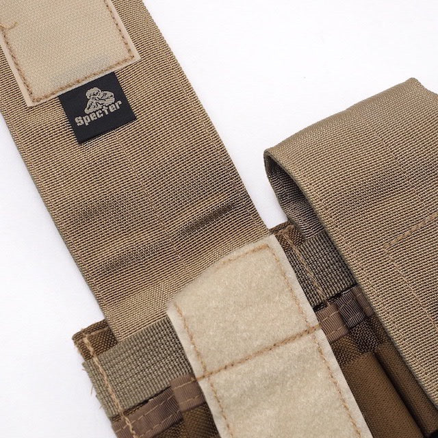 US（米軍放出品）Specter Gear Double Universal Rifle Carbine SMG Mag Pouch [Khaki/Coyote][汎用ダブルマガジンポーチ]【レターパックプラス対応】