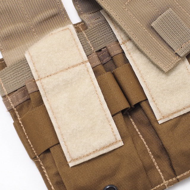 US（米軍放出品）Specter Gear Double Universal Rifle Carbine SMG Mag Pouch [Khaki/Coyote][汎用ダブルマガジンポーチ]【レターパックプラス対応】