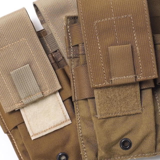 US（米軍放出品）Specter Gear Double Universal Rifle Carbine SMG Mag Pouch [Khaki/Coyote][汎用ダブルマガジンポーチ]【レターパックプラス対応】