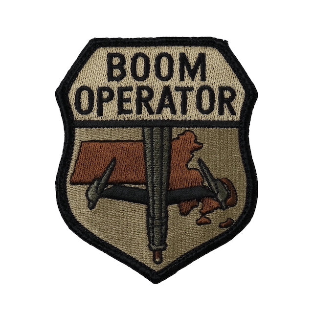 Military Patch（ミリタリーパッチ）BOOM OPERATOR KC-46 [2色][フック付き]【レターパックプラス対応】【レターパックライト対応】