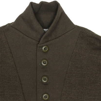 US（米軍放出品）5 Button Sweater ５ボタン セーター アクリル OD [クラシック スタイル ミリタリー セーター]