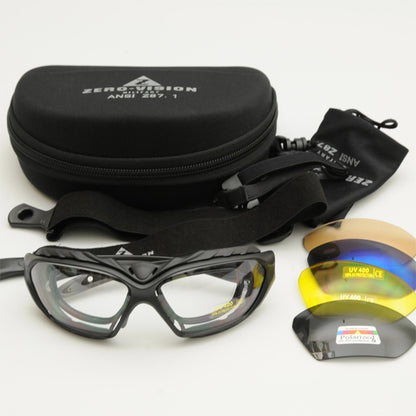 ZERO VISION [ZV-500] 2WAY tactical goggles [5 lens set] [Interchangeable lenses] [Asian fit]