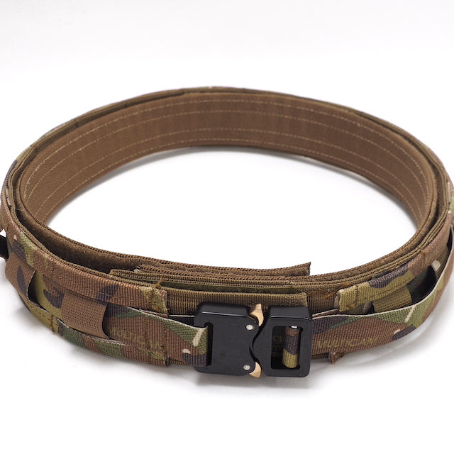 ORDNANCE TACTICAL OKINAWA（オードナンス）PISTOL BELT MOLLE SYSTEM [Multicam] ブラックバックル仕様 [Mサイズ、Lサイズ][MOLLEポーチ対応][Austri Alpin]